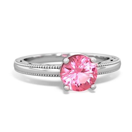 pink sapphire timeless ring