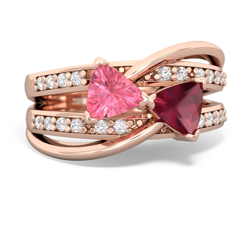 pink sapphire-ruby couture ring