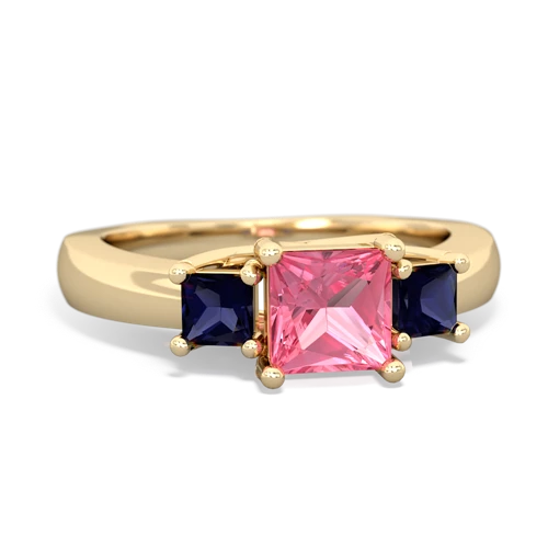 pink sapphire-sapphire timeless ring