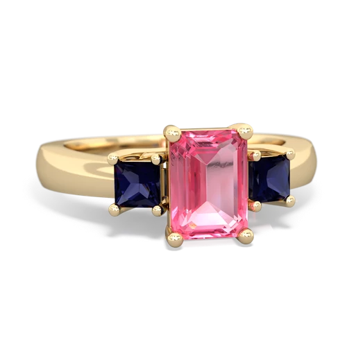 pink sapphire-sapphire timeless ring