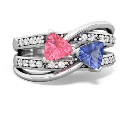 pink sapphire-tanzanite couture ring