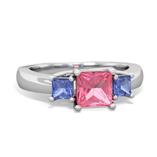 pink sapphire-tanzanite timeless ring