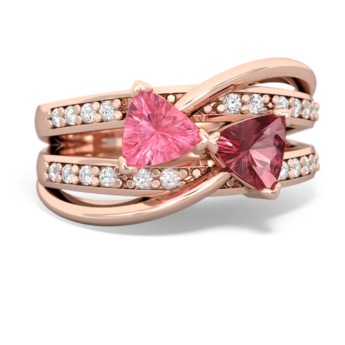 pink sapphire-tourmaline couture ring