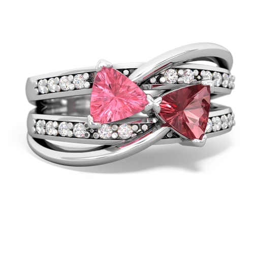 pink sapphire-tourmaline couture ring