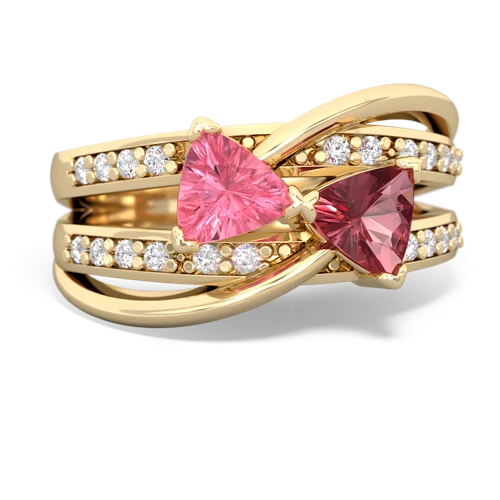 pink sapphire-tourmaline couture ring