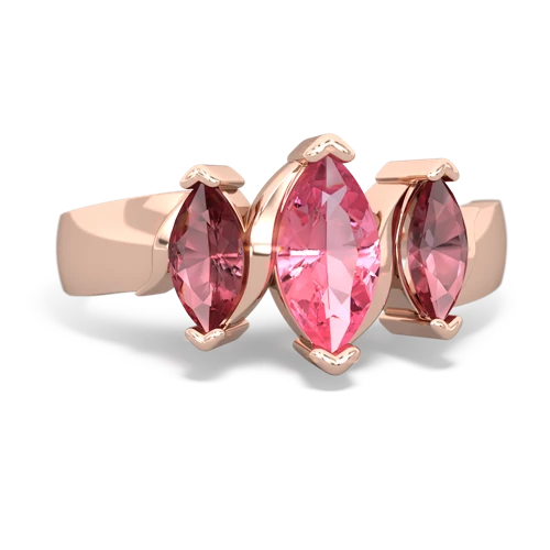 pink sapphire-tourmaline keepsake ring