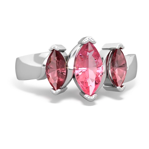 pink sapphire-tourmaline keepsake ring