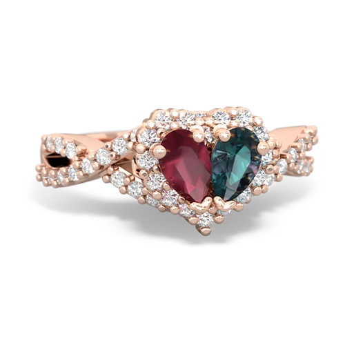 ruby-alexandrite engagement ring