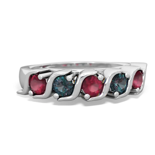 ruby-alexandrite timeless ring