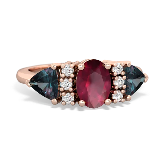 ruby-alexandrite timeless ring