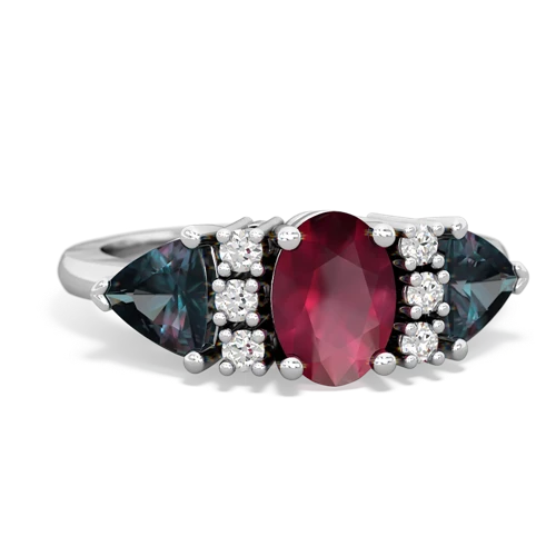 ruby-alexandrite timeless ring