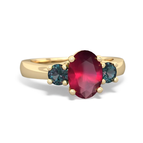 ruby-alexandrite timeless ring