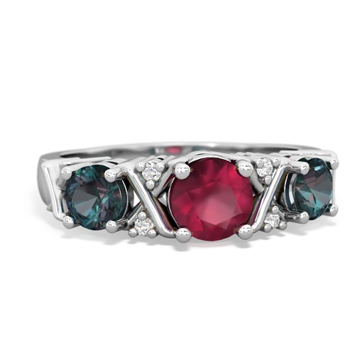 ruby-alexandrite timeless ring