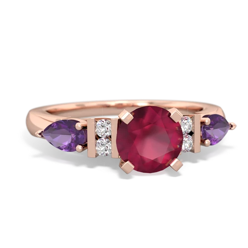 ruby-amethyst engagement ring