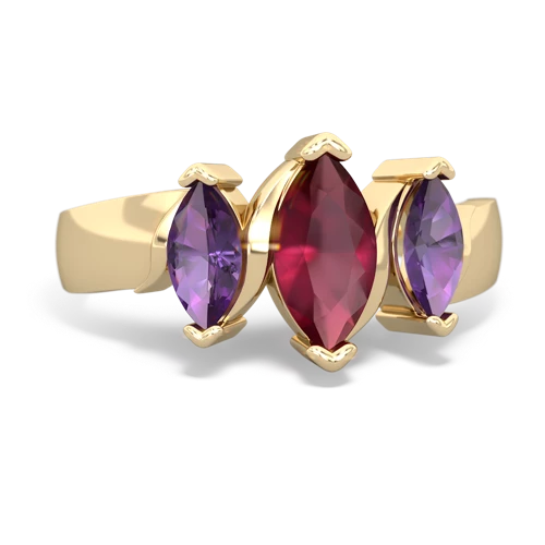 ruby-amethyst keepsake ring