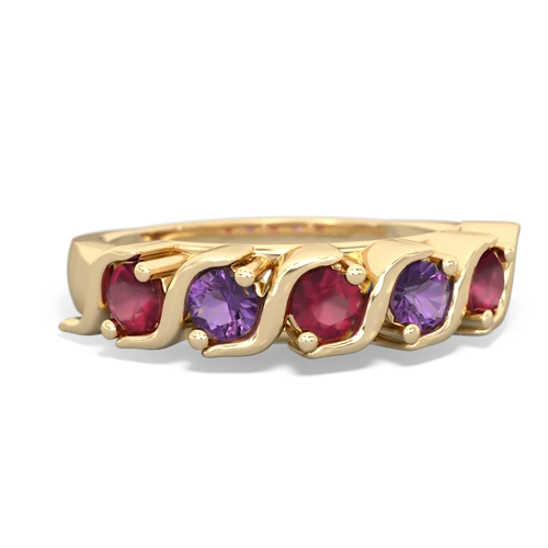 Ruby Anniversary Band Genuine Ruby ring Ring