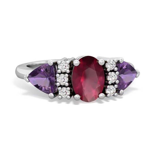 ruby-amethyst timeless ring