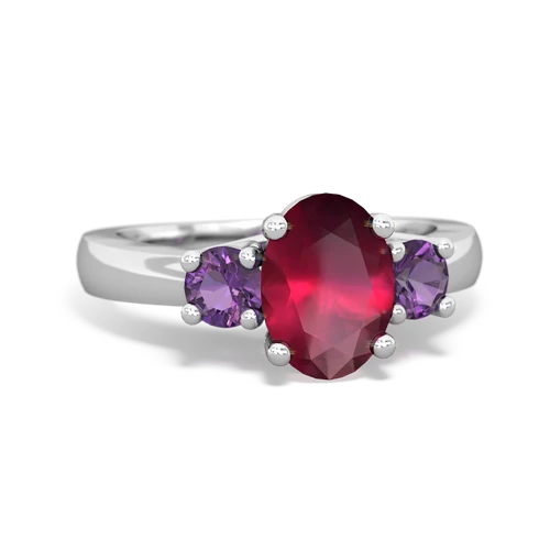 ruby-amethyst timeless ring