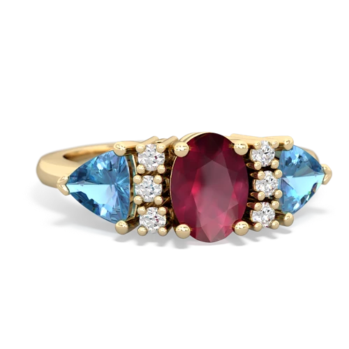 ruby-blue topaz timeless ring