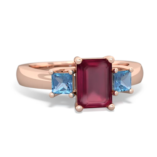 ruby-blue topaz timeless ring