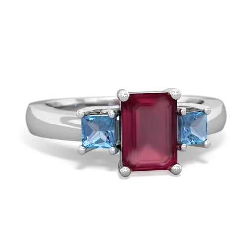 ruby-blue topaz timeless ring