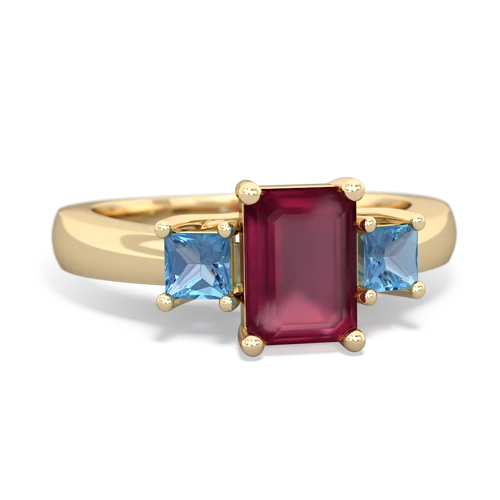 ruby-blue topaz timeless ring