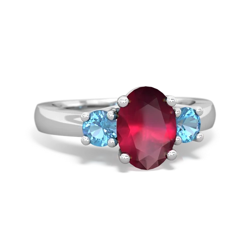 ruby-blue topaz timeless ring