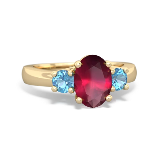 ruby-blue topaz timeless ring