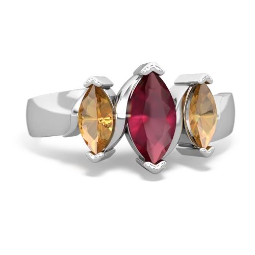 ruby-citrine keepsake ring