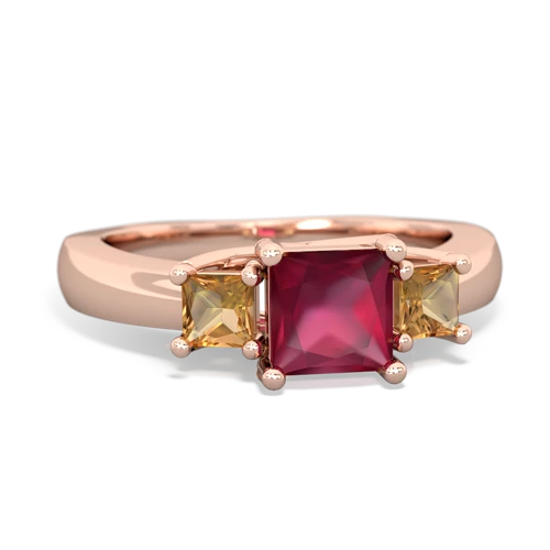 ruby-citrine timeless ring