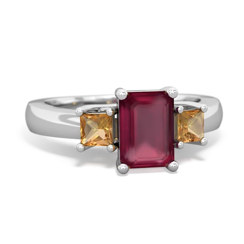 ruby-citrine timeless ring