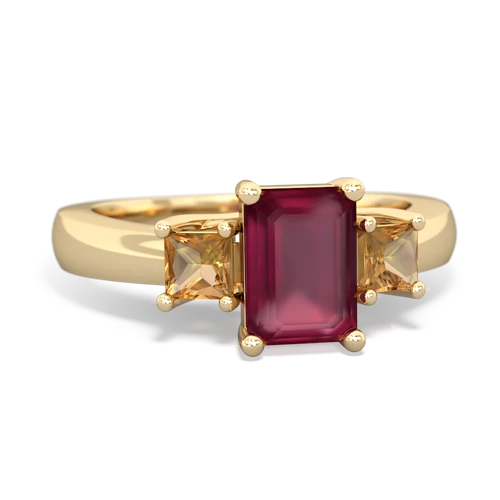 ruby-citrine timeless ring