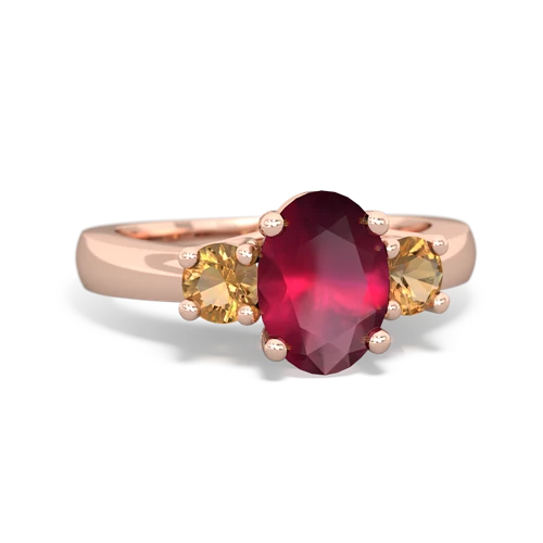 ruby-citrine timeless ring