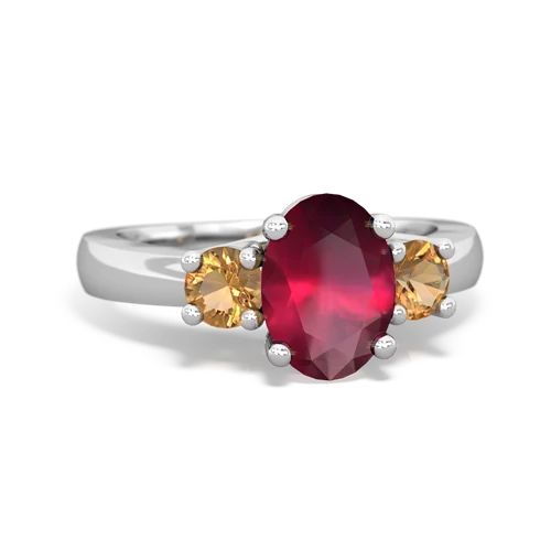 ruby-citrine timeless ring