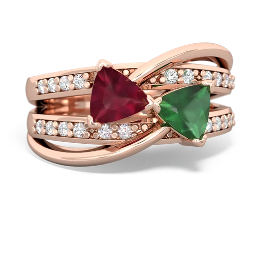 ruby-emerald couture ring