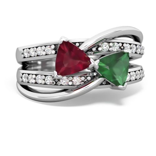 ruby-emerald couture ring