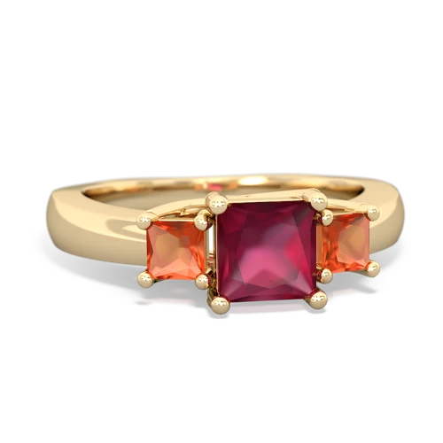 ruby-fire opal timeless ring