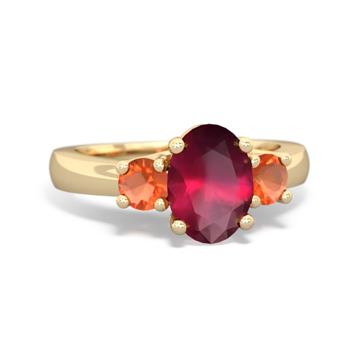 ruby-fire opal timeless ring