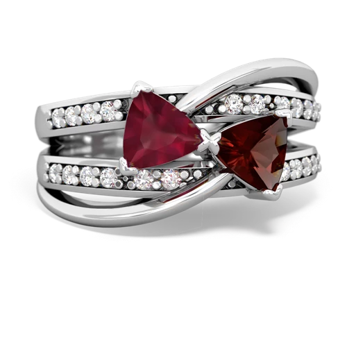 ruby-garnet couture ring