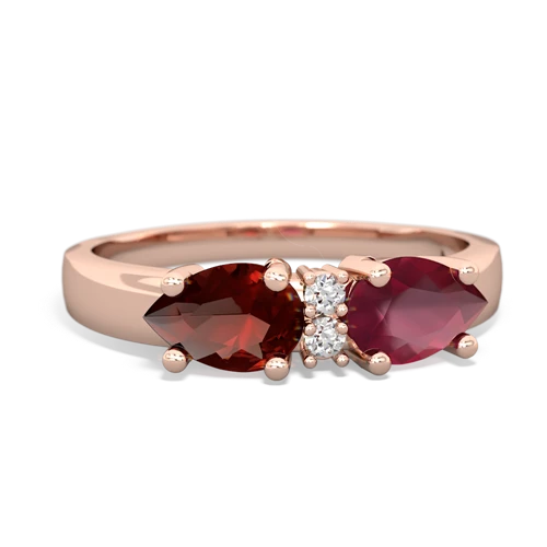 ruby-garnet timeless ring