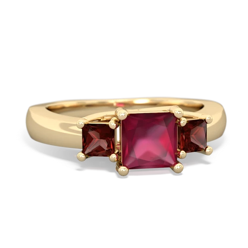 ruby-garnet timeless ring