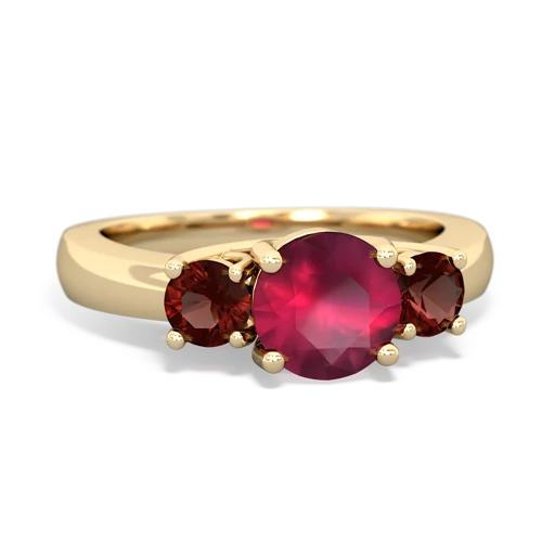 ruby-garnet timeless ring