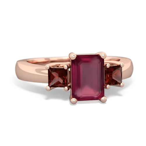 ruby-garnet timeless ring