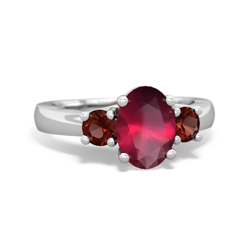 ruby-garnet timeless ring