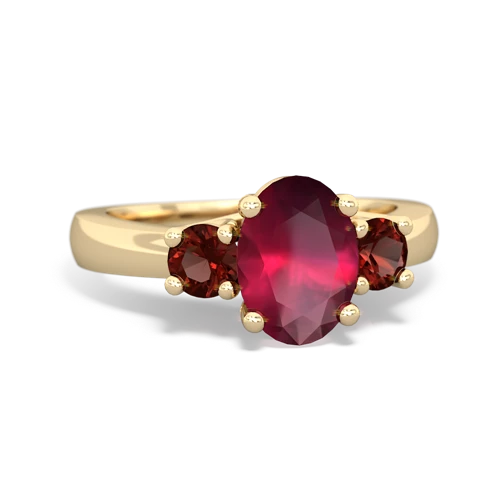 ruby-garnet timeless ring