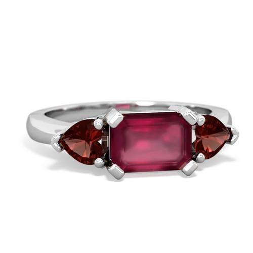 ruby-garnet timeless ring