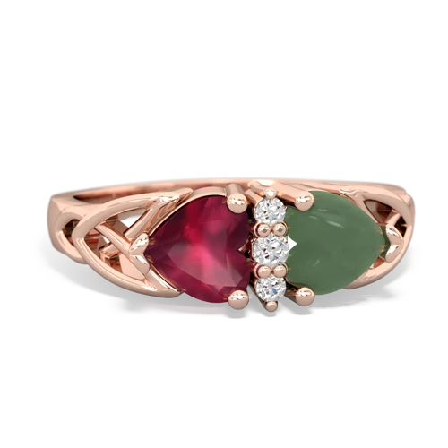 ruby-jade celtic ring