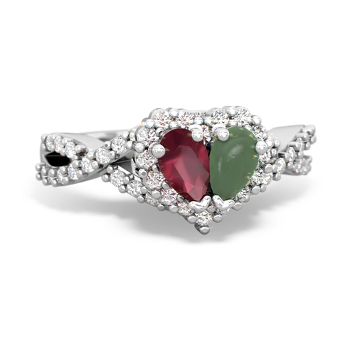 ruby-jade engagement ring