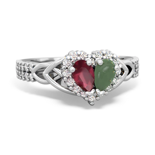 ruby-jade keepsake engagement ring