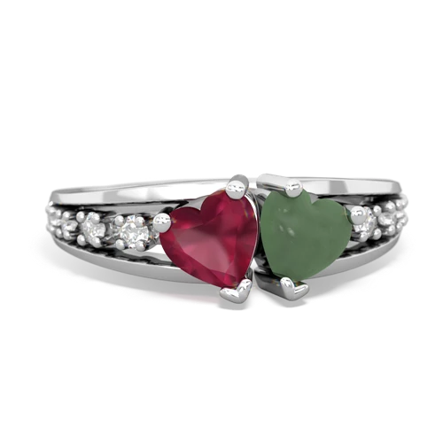 ruby-jade modern ring